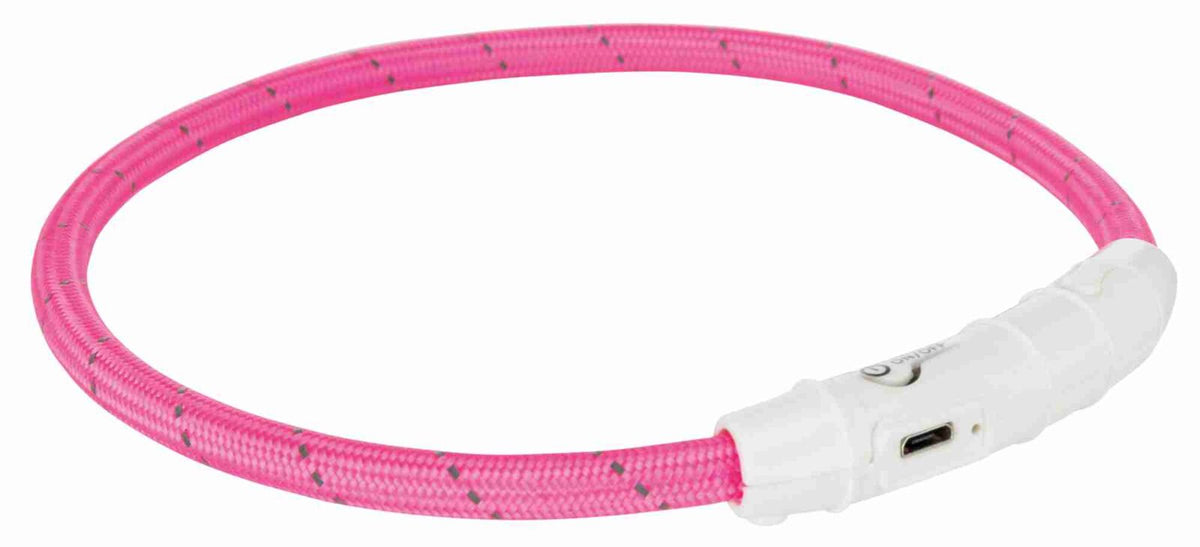 Trixie Flash oplaadbare lichtgevende halsband – L/XL