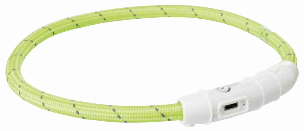 Trixie Flash oplaadbare lichtgevende halsband – L/XL